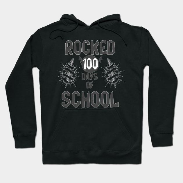 I Rocked 100 Days Of School, 100 Days Celebration Hoodie by Designer Ael